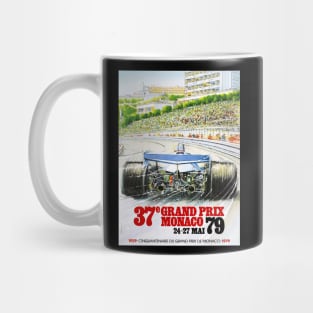 Grand Prix Monaco Vintage Poster 1979 Mug